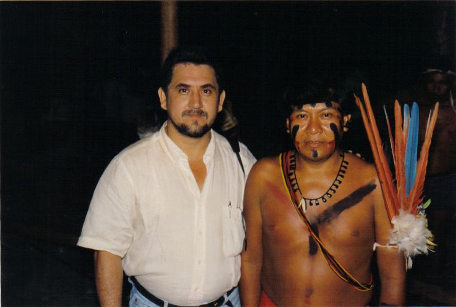 Davi Kopenawa Yanomami e Osório Barbosa